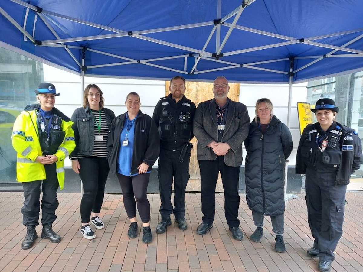 PC Finch led yesterday's operation alongside Police Community Support Officers and colleagues from the Health Outreach Service